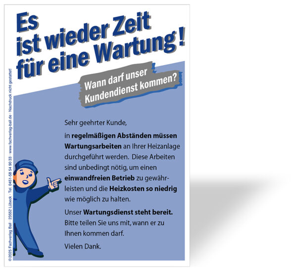 Servicekarte Wartung